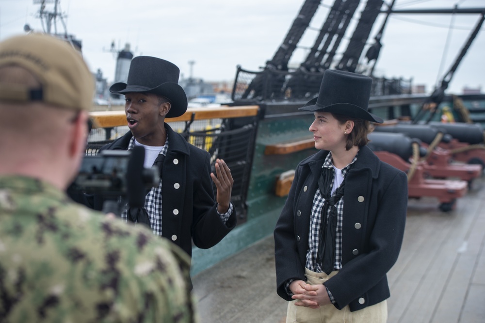 USS Constitution Sailors Conduct Facebook Live Tour