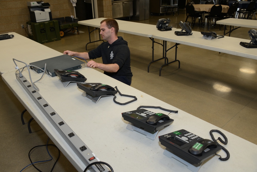 Iowa JTF West communications set up