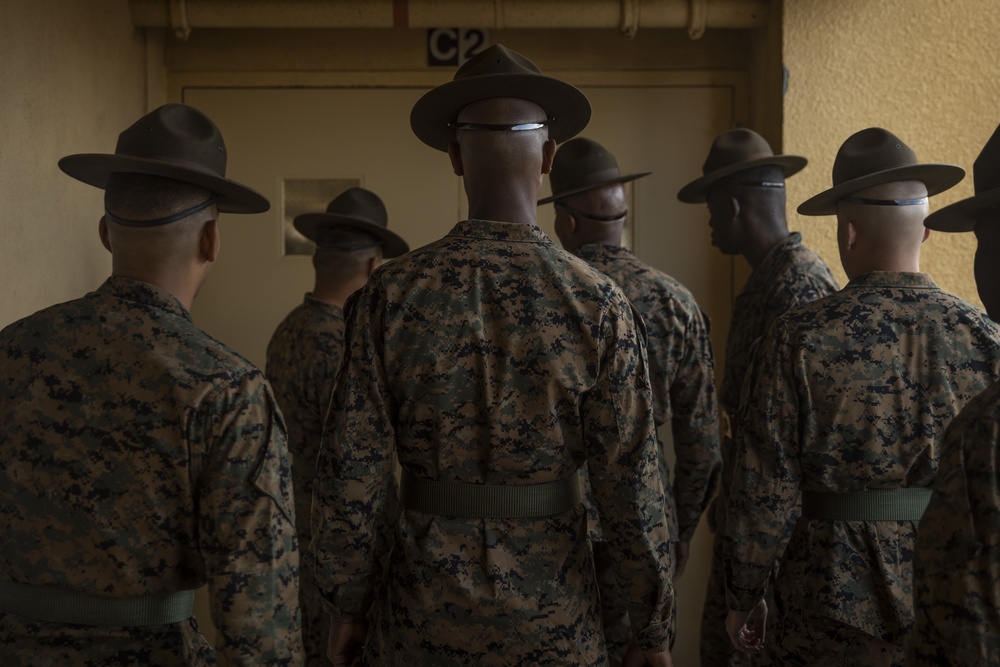 Charlie Company Senior Drill Instructor Inspection