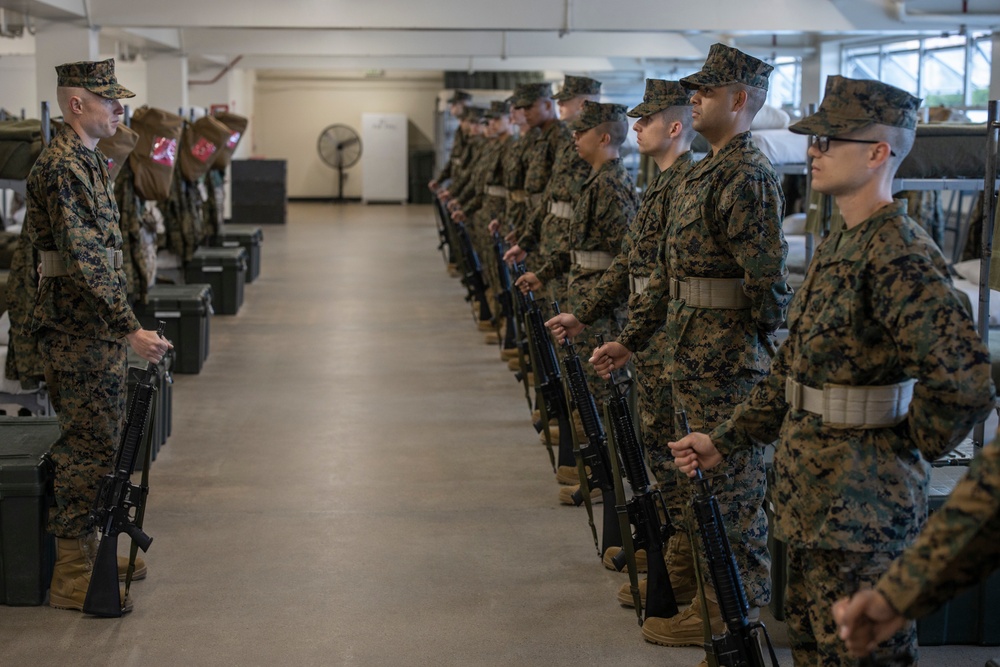 Charlie Company Senior Drill Instructor Inspection