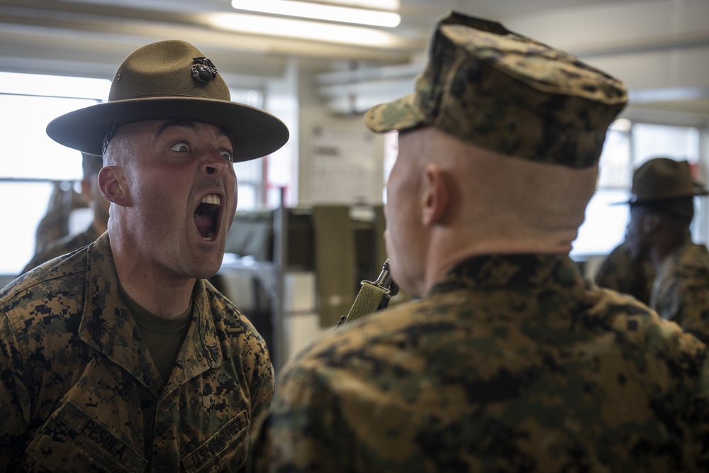 Charlie Company Senior Drill Instructor Inspection