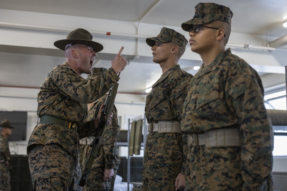 Charlie Company Senior Drill Instructor Inspection