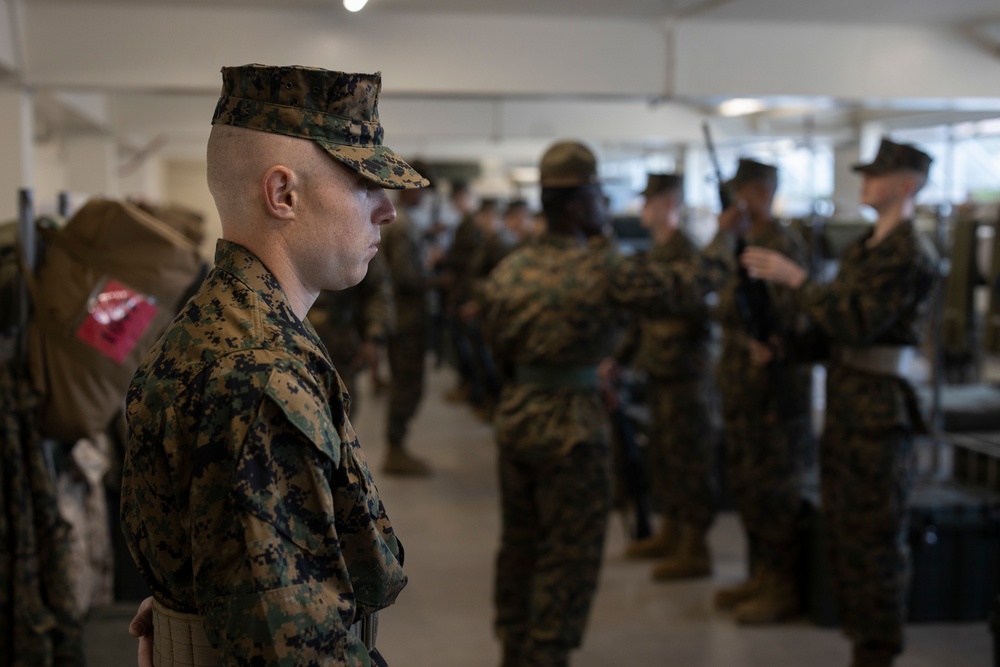 Charlie Company Senior Drill Instructor Inspection