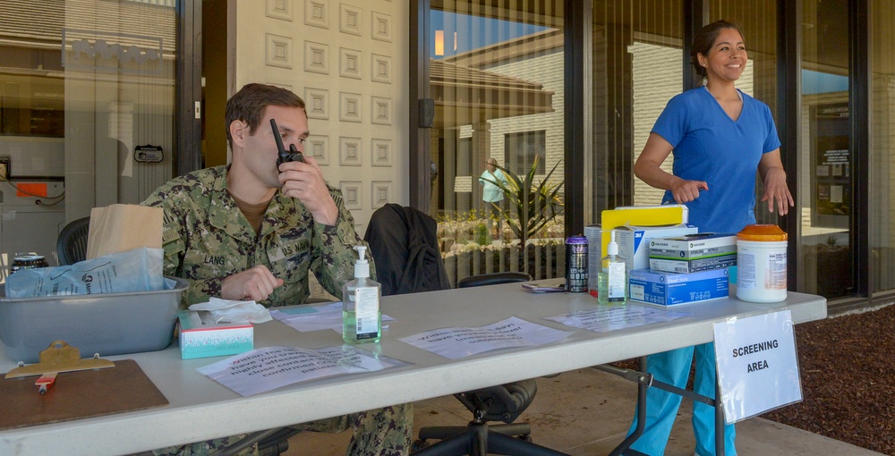 Naval Branch Health Clinic Staff COVID-19 Response