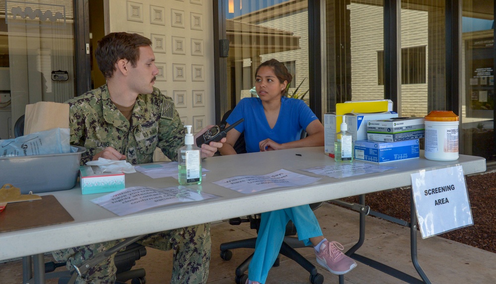 Naval Branch Health Clinic Staff COVID-19 Response