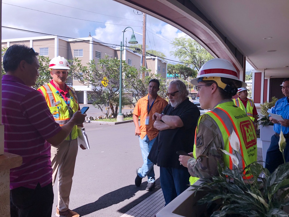 U.S. Army Corps of Engineers evaluate Hawaii county facilities for potential use as alternate-care-sites