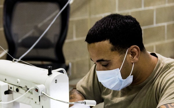 1st Special Forces Group (Airborne) Soldiers make protective masks, Fight COVID-19