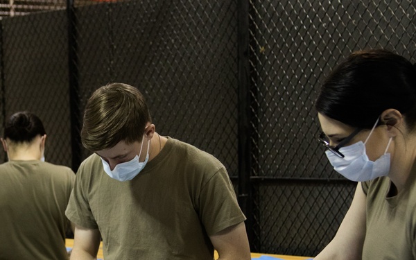 1st Special Forces Group (Airborne) Soldiers make protective masks, Fight COVID-19