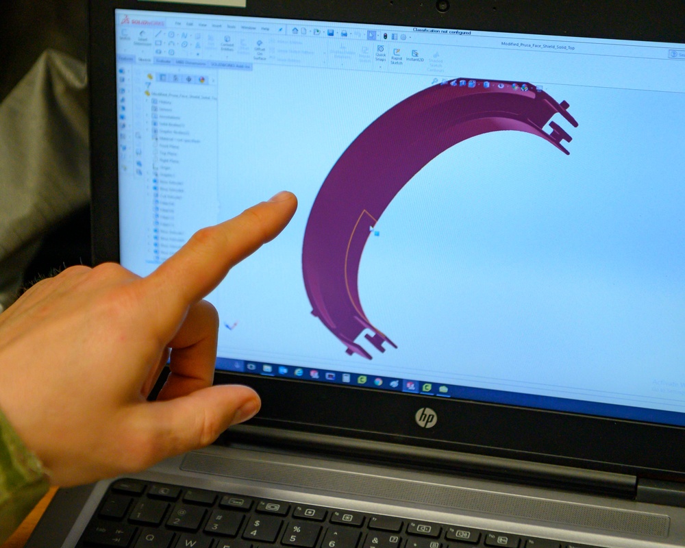 Airmen use 3-D printing to overcome Face Shield shortage in West Virginia