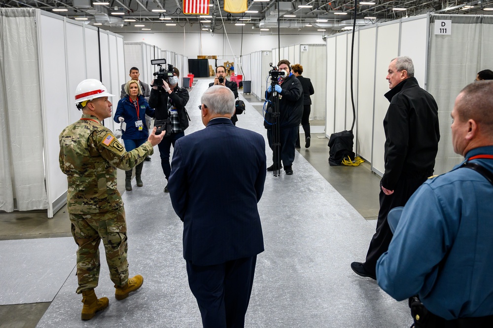 New Jersey Gov. Phil Murphy visits Federal Medical Station
