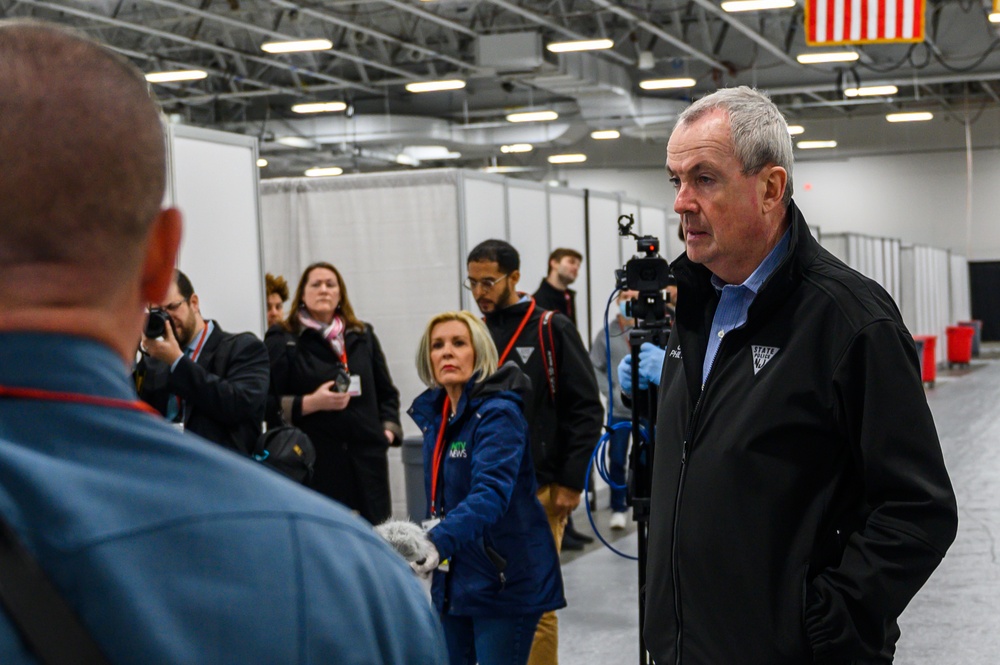 New Jersey Gov. Phil Murphy visits Federal Medical Station