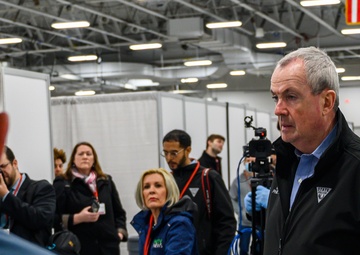 New Jersey Gov. Phil Murphy visits Federal Medical Station