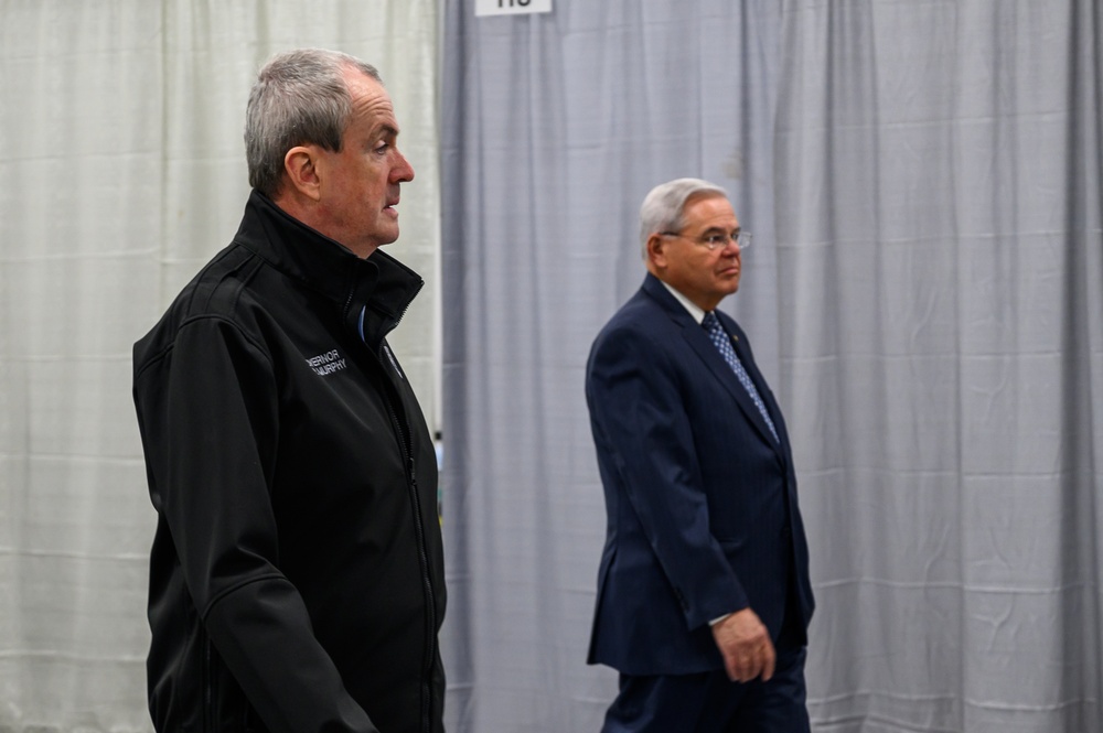 New Jersey Gov. Phil Murphy visits Federal Medical Station