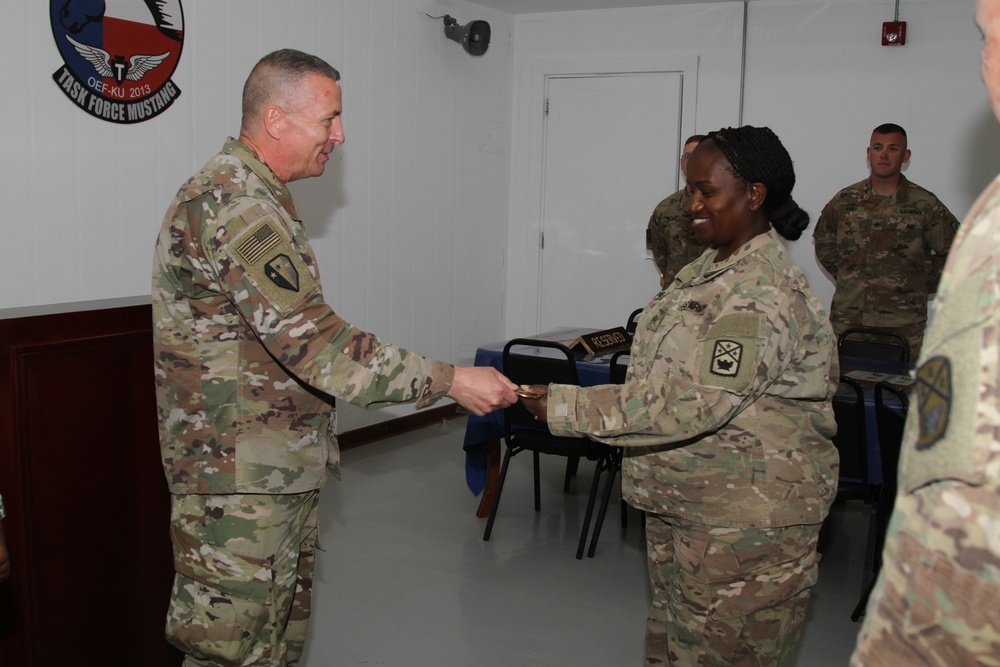 Maj. Gen. Steven Ferrari Coins Engineers