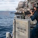 USS America (LHA 6) conducts a live fire exercise