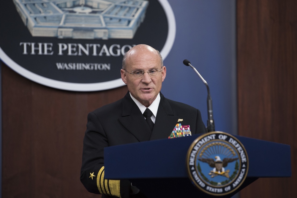 Top Navy Officials Brief at Pentagon