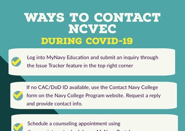 Ways to Contact NCVEC during COVID-19 Pandemic