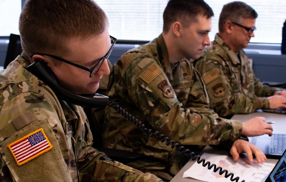 Kentucky National Guard Soldiers and Airmen augment the COVID-19 Call Center 