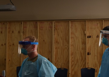 Arkansas National Guardsmen assist with Covid-19 planning and testing