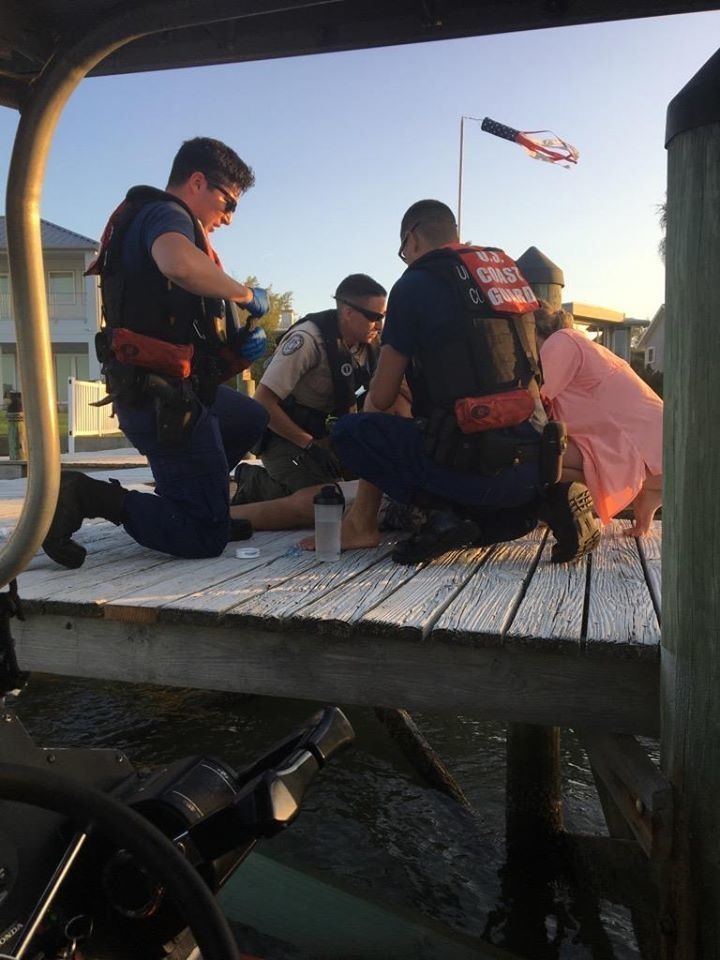 Coast Guard Station Ponce De Leon Inlet medevacs 2 near Disappearing Island