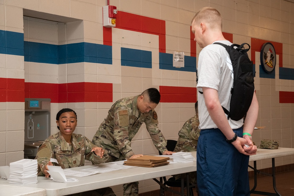 USAF Officer Training School's class 20-05 In Processing