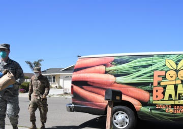 Cal Guard Space Operators support COVID-19 food bank mission