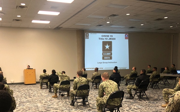 Expeditionary Medical Facility Personnel Receive Orientation Briefing in Dallas