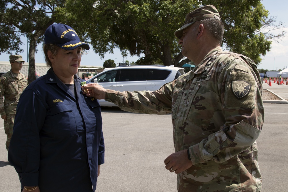 Colonel awards Florida Commendation Medal Hard Rock Stadium CBTS