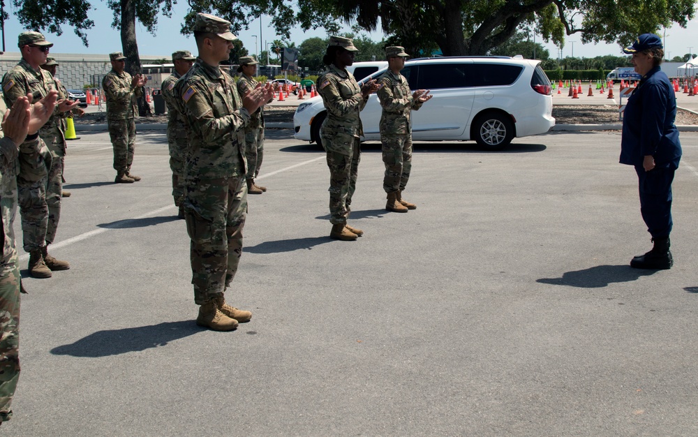 Colonel awards Florida Commendation Medal Hard Rock Stadium CBTS