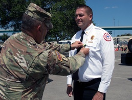 Colonel awards Florida Commendation Medal Hard Rock Stadium CBTS
