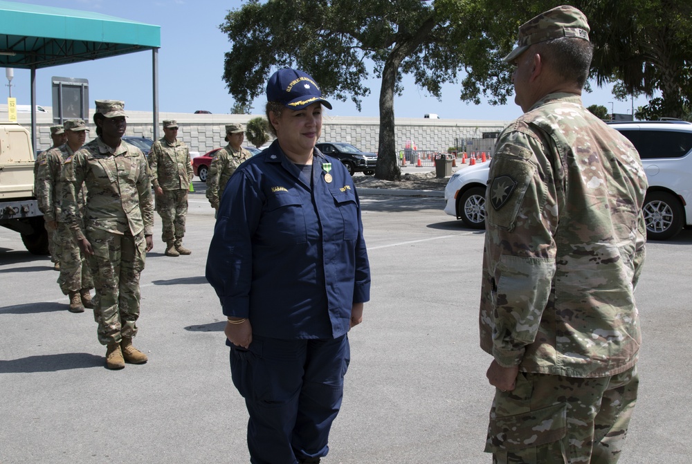 Colonel awards Florida Commendation Medal Hard Rock Stadium CBTS