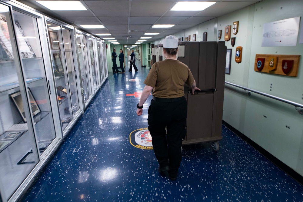 USNS Comfort Galley Accomodates Patient Dietary Requirements in New York City
