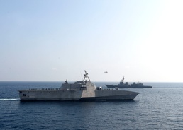 USS Gabrielle Giffords - JMSDF Operate Together