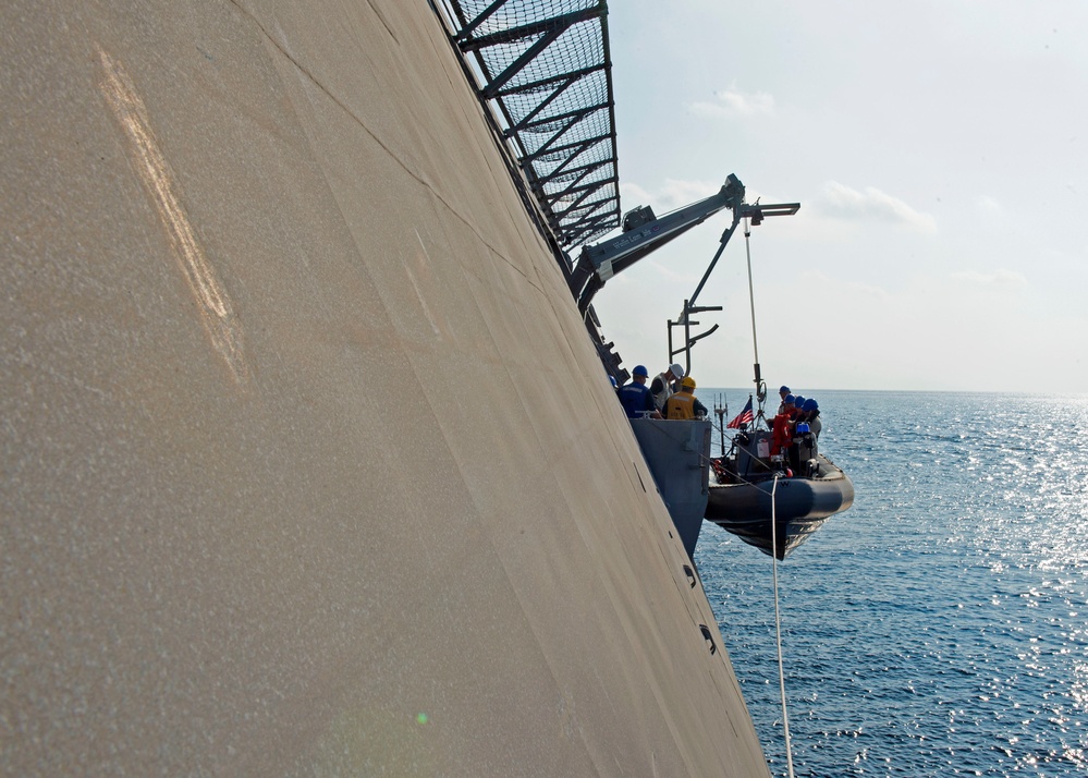 USS Gabrielle Giffords Boat Ops