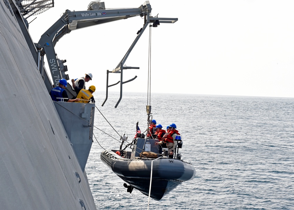 USS Gabrielle Giffords Boat Ops