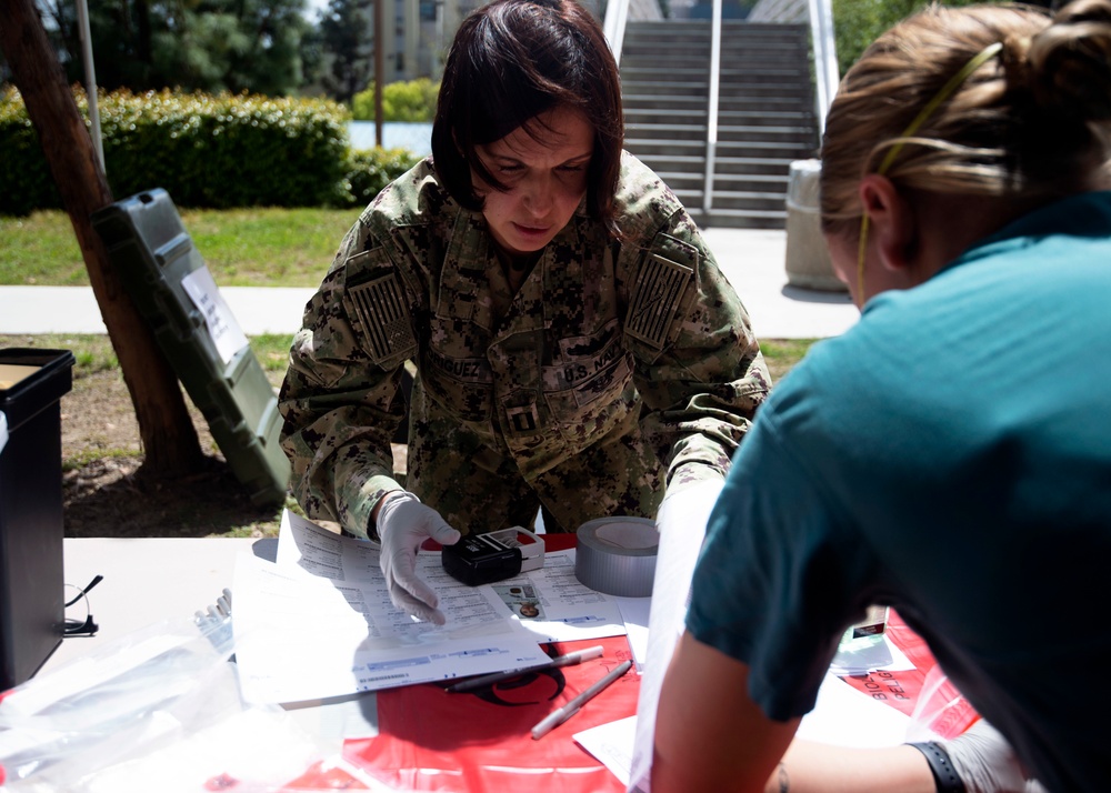 NMCSD Sets Up Drive Thru Testing