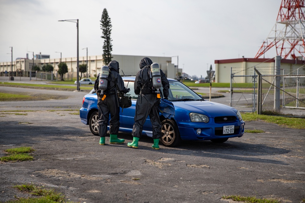 Dressed to Impress | CBRN Marines 3rd MLG, 3rd MARDIV and 1st MAW participate in an enhanced CBRN response exercise