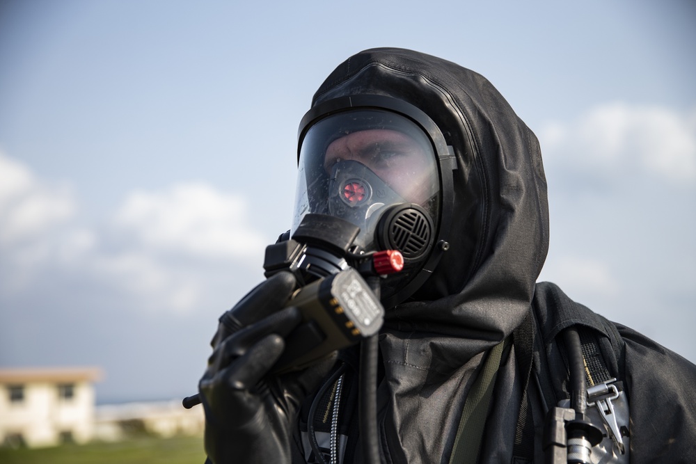 Dressed to Impress | CBRN Marines 3rd MLG, 3rd MARDIV and 1st MAW participate in an enhanced CBRN response exercise