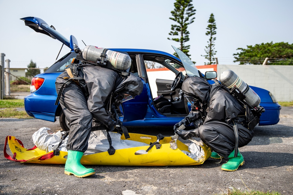 Dressed to Impress | CBRN Marines 3rd MLG, 3rd MARDIV and 1st MAW participate in an enhanced CBRN response exercise