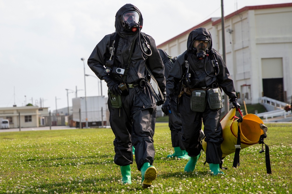 Dressed to Impress | CBRN Marines 3rd MLG, 3rd MARDIV and 1st MAW participate in an enhanced CBRN response exercise