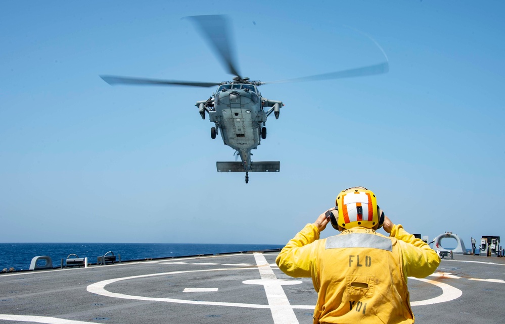 Stout Conducts Operations in Mediterranean Sea