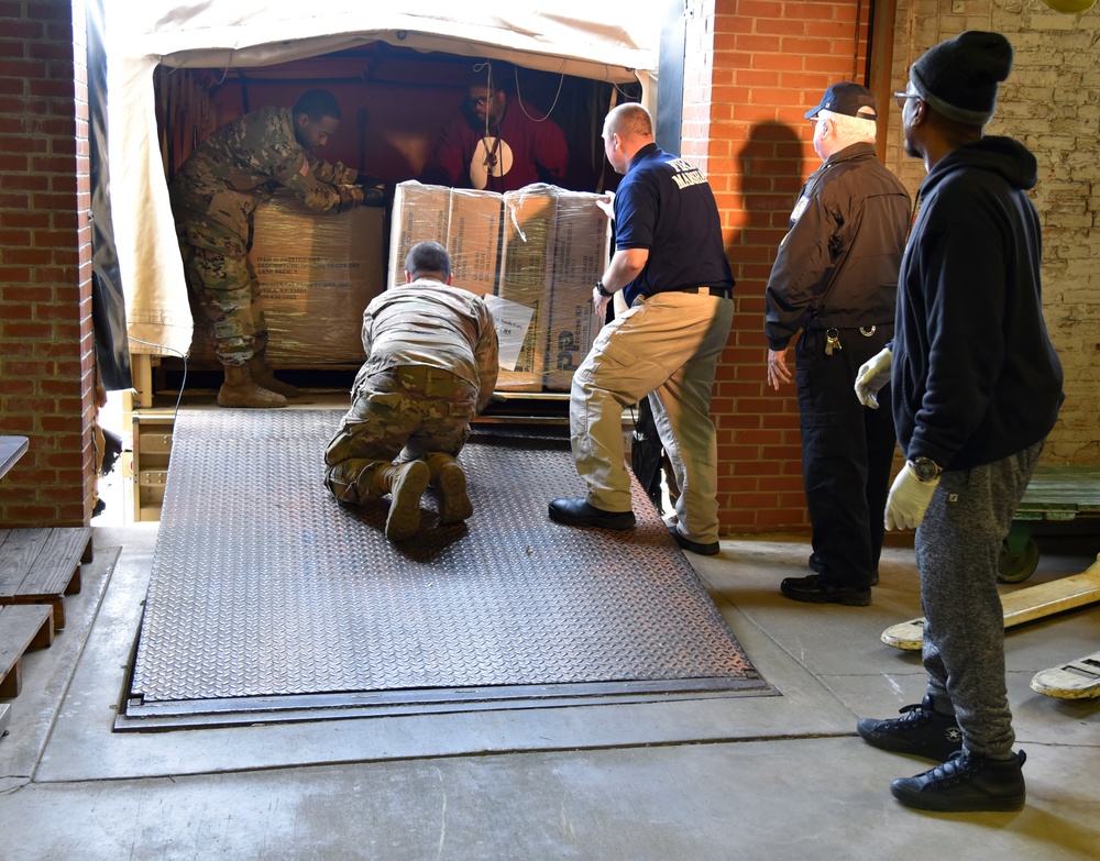 PA Task Force South delivers special needs cots to FEMA Field Hospital