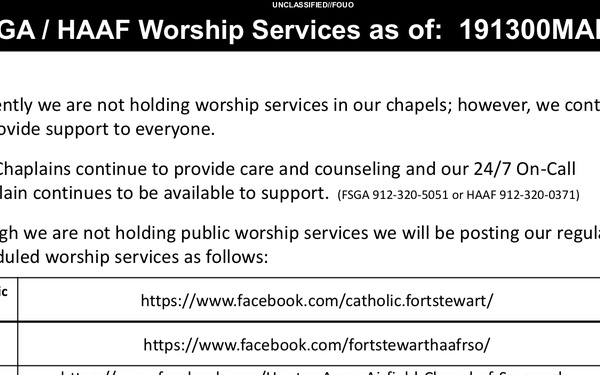 Virtual religious services provide encouragement and connection as critical COVID-19 prevention measures go into effect