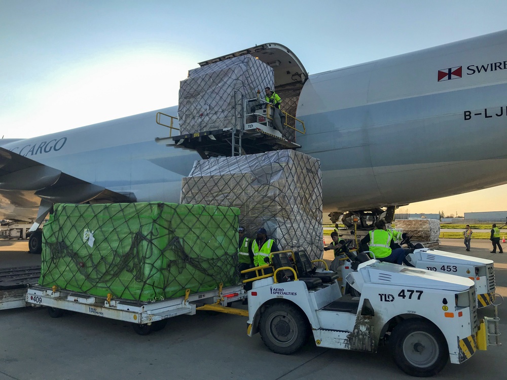 FEMA Air Bridge Delivers supplies for Nationwide Distribution April 3