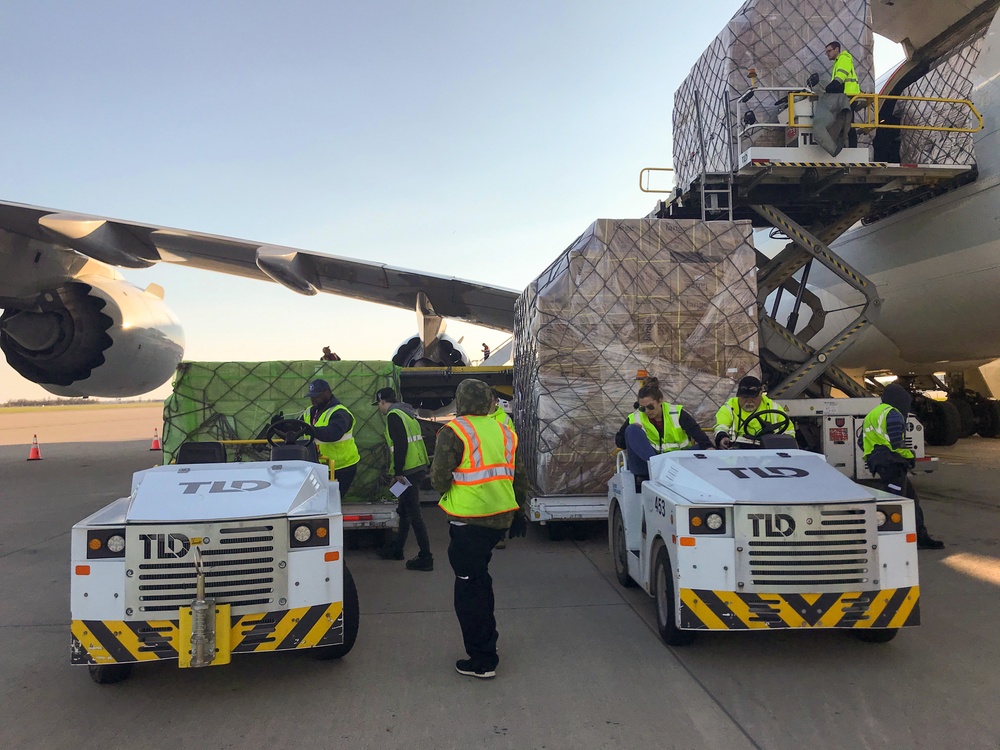 FEMA Air Bridge Delivers supplies for Nationwide Distribution April 3