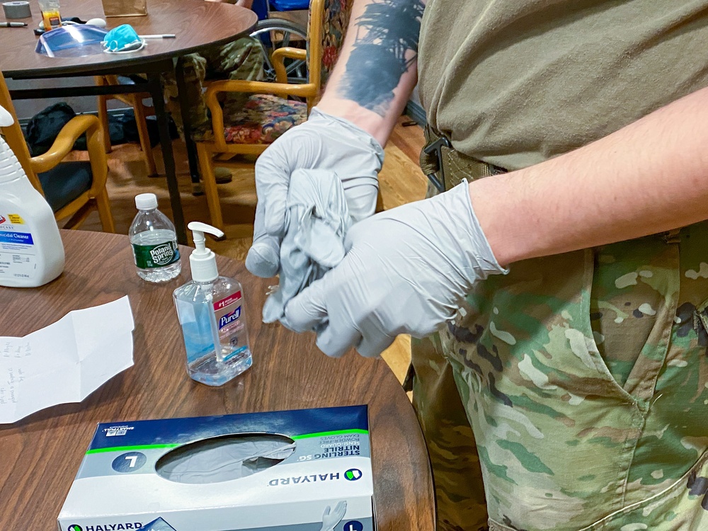 MANG Honors the Past and Responds to COVID-19 at Holyoke Soldiers’ Home
