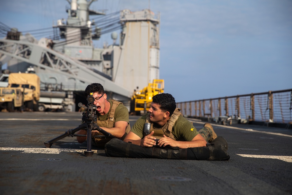 31st MEU Marines refine battle skills underway aboard USS Germantown