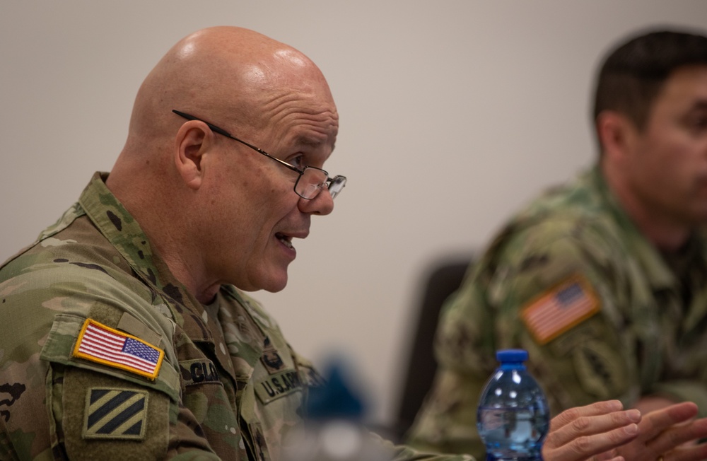 US Army leadership on Caserma Ederle prepare for Virtual Town Hall