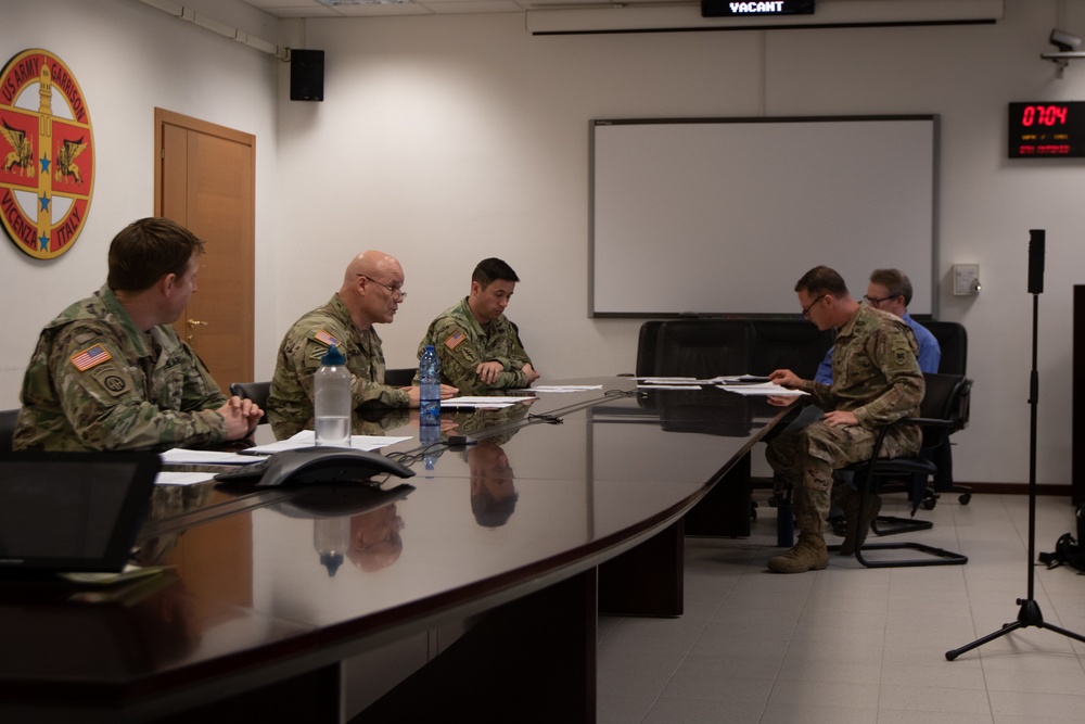 US Army leadership on Caserma Ederle conduct Virtual Town Hall