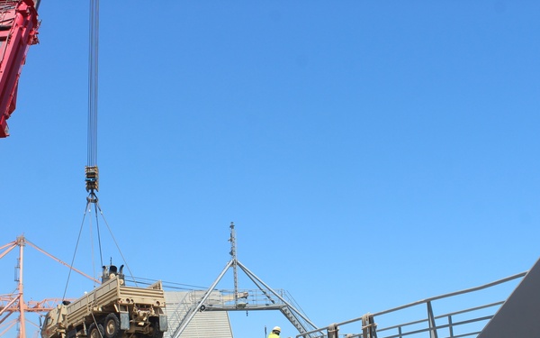 Field Hospital Begins Arriving at Port of Shuaiba